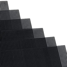 Load image into Gallery viewer, SAVITA 6pcs Plastic mesh Sheets 7 Count Needlepoint Canvas for Embroidery Crafting and Knit and Crochet Projects (Black)
