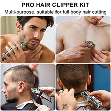 Load image into Gallery viewer, Hatteker Hair Cutting Kit Pro Hair Clippers for Men Professional Barber Clippers IPX7 Waterproof Cordless Beard Trimmer Hair Trimmer
