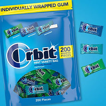 Load image into Gallery viewer, ORBIT Peppermint, Spearmint, &amp; Wintermint Assorted Sugar Free Chewing Gum Bulk Pack, 13.4 oz 200-Piece Bag
