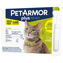 Load image into Gallery viewer, PetArmor Plus for Cats, Flea &amp; Tick Prevention for Cats (Over 1.5 lb), Includes 6 Month Supply of Topical Flea Treatments
