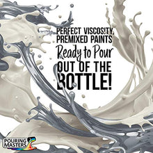 Load image into Gallery viewer, Pouring Masters Silver Dollar Metallic Acrylic Ready to Pour Pouring Paint – Premium 32-Ounce Pre-Mixed Water-Based - for Canvas, Wood, Paper, Crafts, Tile, Rocks and More
