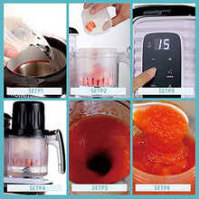 Load image into Gallery viewer, MOMYEASY Baby Food Maker, Baby Steam Cooker and Puree Blender, Multifunction Baby Food Processor Chopper Grinder, Baby Food Warmer Mills Machine with Bottle Warmer, Touch Control Panel&amp;Self Cleans
