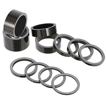 Load image into Gallery viewer, Sumind 11 Pieces Bike Carbon Fiber Headset Spacer Bicycle 1-1/8 Inch 20 15 10 5 3 2 1 mm, 7 Size
