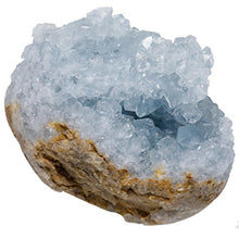 Load image into Gallery viewer, mookaitedecor Natural Celestite Mineral Crystal Geode Cluster Specimen Stone for Crystals Healing Reiki Home Decoration(0.3lb-0.4lb)
