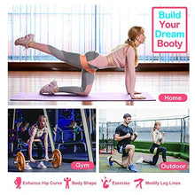 Load image into Gallery viewer, 4evershape Booty Bands, Anti Slip Fabric Resistance Bands for Legs and Butt, Workout Bands, Exercise Bands, Hip Bands, Elastic Bands for Exercise, Glute Bands, Training Book and Carry Bag Included
