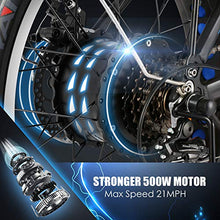 Load image into Gallery viewer, Speedrid Folding Electric Bike Fat Tire Electric Bike 20" 4.0, 500W Powerful Motor, 36V 12.5Ah Removable Battery and Professional 6 Speed
