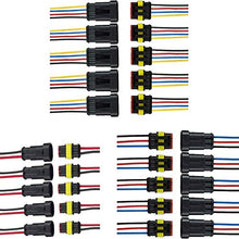 Load image into Gallery viewer, OSOF 30Pcs/Pack (2 + 3 + 4 Pin Way) 16AWG Car Male &amp; Female Waterproof Electrical Connectors Plug Socket Kit With 10cm Wire 1.5mm Series Terminal Connector
