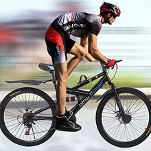Load image into Gallery viewer, Adult Mountain Bikes 26 Inch Mountain Trail Bike High Carbon Steel Full Suspension MTB Speed Bicycles 6 Spoke 21 Speed Gears Dual Disc Brakes Outdoor Mountain Bicycle - US Stock
