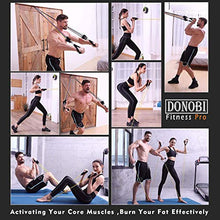 Load image into Gallery viewer, Donobi Resistance Bands Set, 150Lbs Workout Bands for Men Women Fitness,Natural Latex Tension Rope, Resistance Training Exercise Bands,Yoga-Pilates Office Home Gym Workout Fitness Equipment (150)
