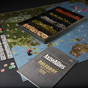 Hasbro Gaming Avalon Hill Axis & Allies Pacific 1940 Second Edition WWII Strategy Board Game, with Extra Large Gameboard, Ages 12 and Up, 2-4 Players, English Version, Brown
