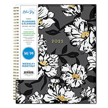 Load image into Gallery viewer, Blue Sky 2022 Weekly &amp; Monthly Planner, 8.5" x 11", Flexible Cover, Wirebound, Baccara Dark (110211-22)
