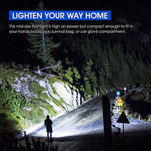 Load image into Gallery viewer, High-Powered LED Flashlight S2000, RECHOO Upgraded Powerful 2000 High Lumens Flashlights with 3 Modes, Zoomable, Water Resistant Flash Light for Camping, Outdoor, Emergency, Hiking
