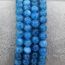 Load image into Gallery viewer, Natural A Grade Blue Apatite 6mm Round Beads Stretch Bracelet 7 Inch
