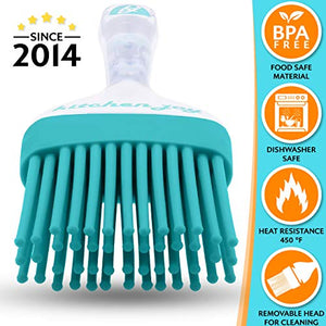 Teal Silicone Pastry Brush for Cooking and Baking, Basting Brush for Oil and Sauce , BBQ Grill Brush Kitchen Joy - Ideal as Turkey Baster, Cooking Brush & Food Pastry Brush for Baking