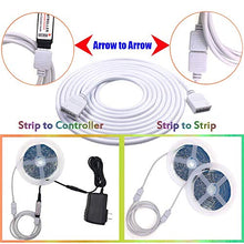 Load image into Gallery viewer, RGBZONE 2 Pack 3 Meters/9.9ft Extension Cable Connect Female Plug to RGB LED Strip Light with Free 4pcs 4pin Connector
