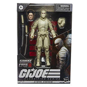 G.I. Joe Classified Series Snake Eyes: G.I. Joe Origins Storm Shadow Action Figure 17, Premium 6-Inch Scale Toy with Custom Package Art , White