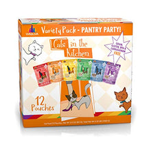 Load image into Gallery viewer, Weruva Cats in the Kitchen, Pantry Party Pouch Variety Pack in Gravy Cat Food, 3oz Pouch (Pack of 12)
