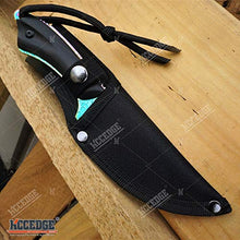 Load image into Gallery viewer, 7.5&quot; Tactical Knife Survival Knife Hunting Knife FULL TANG Fixed Blade Knife Etched Damascus Razor Sharp Edge Camping Accessories Camping Gear Survival Kit Survival Gear Tactical Gear 51565 (Gold)
