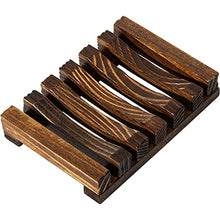 Load image into Gallery viewer, Urbanstrive Eco-Friendly Natural Wooden Soap Dish Soap Saver Holder Soap Tray for Bathroom, Biodegradable, Zero Waste, Plastic Free, Charcoal Color
