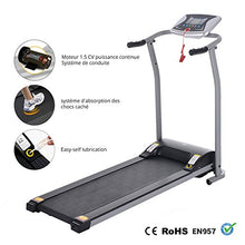 Load image into Gallery viewer, Folding Treadmill, Electric Running Machine with LCD Monitor Motorized Walking Running Machine Equipment for Home Gym (Silver)
