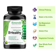 Load image into Gallery viewer, Emerald Labs B-Healthy with Biotin, Vitamin B12 and More to Support Energy and Immune Health and Support a Decrease Stress and Fatigue - 60 Vegetable Capsules
