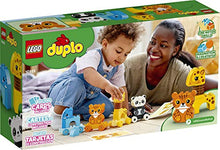 Load image into Gallery viewer, LEGO DUPLO My First Animal Train 10955 Pull-Along Toddlers’ Animal Toy with an Elephant, Tiger, Giraffe and Panda, New 2021 (15 Pieces)
