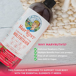 Multivitamin | Multivitamin for Women, Men & Kids | Liquid Vitamins for Adults & Kids | Immune Support Supplement | Energy Support | Beauty Booster | Vegan | Non-GMO | Gluten Free | 32 Servings