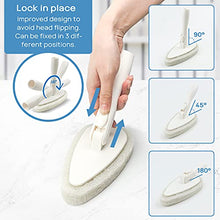 Load image into Gallery viewer, Qaestfy Shower Scrubber &amp; Cleaning Brush Combo Tub and Tile Scrubber Cleaner Scrub Brushes with 51'' Long Handle Tool for Bathroom Bathtub Wall Mop Scrubbing Model QAE002
