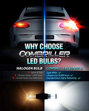 Load image into Gallery viewer, Combriller 3157 LED Bulb White 6000K, 3056 3156 3057 4157 led bulb with Projector Replacement for led reverse lights turn signal bulb brake light bulb tail light bulb parking light bulb, pack of 2
