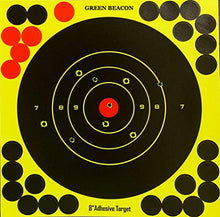 Load image into Gallery viewer, 8 inch Self Adhesive Reactive Splatter Shooting Target Stickers for Airsoft, Rifle, Pistol, BB Gun, Pellet Gun (100 Pack)
