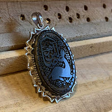 Load image into Gallery viewer, Hadeed e chini Pendant hadeed stone Sang e Hadeed | AlAliGems | Hematite Islamic Pendant for
