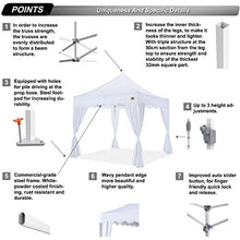Load image into Gallery viewer, ABCCANOPY Patio Pop Up Canopy Tent with Curtain 10x10 Event-Series (White)
