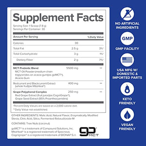 Gundry MD MCT Wellness Powder to Support Energy, Ketone Production and Brain Health, Keto Friendly, Sugar Free (30 Servings) (Watermelon Lemonade)
