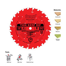 Load image into Gallery viewer, Freud LU87R010 10&quot; Thin Kerf Rip Blade, Multi, One Size
