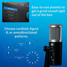 Load image into Gallery viewer, PreSonus Revelator USB Condenser Microphone for podcasting, live streaming, with built-in voice effects plus loopback mixer for gaming, casting, and recording interviews over Skype, Zoom, Discord
