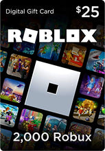 Load image into Gallery viewer, Roblox Gift Card - 2000 Robux [Includes Exclusive Virtual Item] [Online Game Code]
