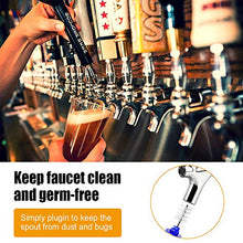 Load image into Gallery viewer, FERRODAY Faucet Tap Plug Brush Plug for Beer Faucet Draft Beer Tap Cover Tap Plugs Beer Brush Plug Beer Faucet Brush Caps Cover Beer Faucet Cleaning Brush - 15 Pack Blue Tap Brush Plug
