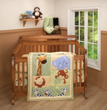 Load image into Gallery viewer, Nojo 3 Piece Comforter Set, Safari Kids
