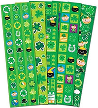 Load image into Gallery viewer, Amscan St. Patrick's Day Printed Paper Stickers, 350 Ct. | Party Favors
