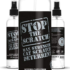 Emmy's Best Stop The Scratch Cat Deterrent Spray for Kittens and Cats - Non-Toxic, Safe for Plants, Furniture, Floors and More with Rosemary Oil and Lemongrass