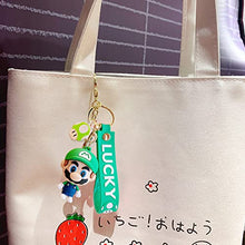 Load image into Gallery viewer, 2 pcs Super Mario Rubber Keychains,wopin-Rubber Quality Keychains Key Chain Creative Cartoon Keychain, Cute Mario Figure, Boy Fashion Pendant Gift
