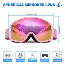 Load image into Gallery viewer, SH HORVATH Ski Snowboard OTG Goggles, HD Mirrored Anti-Fog Goggle for Men Women
