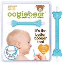 Load image into Gallery viewer, oogiebear - Nose and Ear Gadget. Safe, Easy Nasal Booger and Ear Cleaner for Newborns and Infants. Dual Earwax and Snot Remover. Aspirator Alternative
