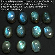 Load image into Gallery viewer, Natural Labradorite Ring 925 Sterling Silver Handmade Jewelry Size 9
