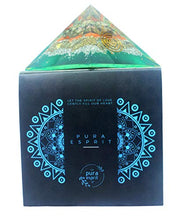 Load image into Gallery viewer, PURA ESPRIT Multi Tourmaline Crystal - Protection Crystals and Stones - Healing Stones -Healing Crystals - Orgone Pyramid - Orgonite EMF Protection - Multi Tourmaline Green Jade Orgone Pyramid
