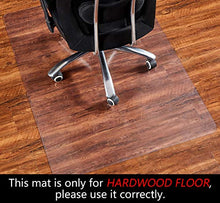 Load image into Gallery viewer, Office Chair Mat, 47&quot;×35&quot;-2mm Thick, Chair Mat for Hardwood Floor, Desk Chair Mat, Floor Protectors for Office Chairs, Office Mat, Office Mats for Rolling Chairs, Only for Hardwood Floor
