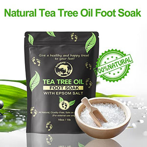 ECARBME Foot Spa Bath Massager with Heat Bubbles and Vibration Massage and Jets, 16OZ Tea Tree Oil Foot Soak Epsom Salt, Pedicure Foot spa with Infrared Light, 22 Rollers & Adjustable Temp