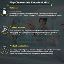 Load image into Gallery viewer, 10awg Silicone Electrical Wire 2 Conductor Parallel Wire line 40ft [Black 20ft Red 20ft] 10 Gauge Soft and Flexible Hook Up Oxygen Free Strands Tinned Copper Wire
