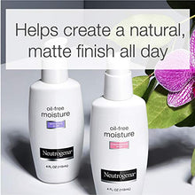Load image into Gallery viewer, Neutrogena Oil Free Moisture Glycerin Face Moisturizer &amp; Neck Cream for Combination Skin, Lightweight, Oil Absorbing Facial Moisturizer Lotion for a Soft Natural Matte, 4 fl. oz
