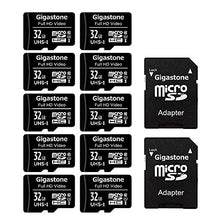 Load image into Gallery viewer, Gigastone 32GB 10-Pack Micro SD Card, Full HD Video, Surveillance Security Cam Action Camera Drone, 90MB/s Micro SDHC UHS-I U1 C10 Class 10
